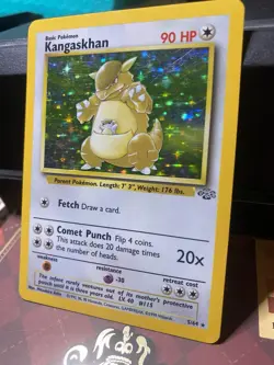 Pokemon TCG Kangaskhan Holo Rare Jungle Set 5/64 LP Unlimited - Image 4