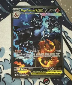 Mega Charizard X EX 125/094 - Pokemon TCG - ME Phantasmal Flames - SIR - Mint - Image 1