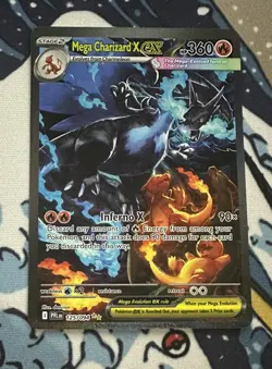 Mega Charizard X EX 125/094 - Pokemon TCG - ME Phantasmal Flames - SIR - Mint - Image 2