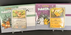 Pikachu 25/165 & Eevee 133/165 - Pokemon Together Promo - Sealed Set + Envelopes - Image 1