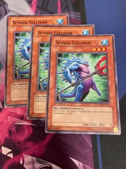 YUGIOH - SPINED GILLMAN X3 - COMMON - RGBT - 1ST ED - NM - Image 1