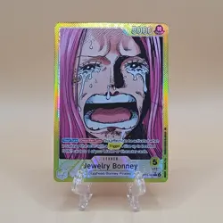 One Piece Card Game Bandai Jewelry Bonney OP13-100 Holo Leader 5000 Power - Image 1