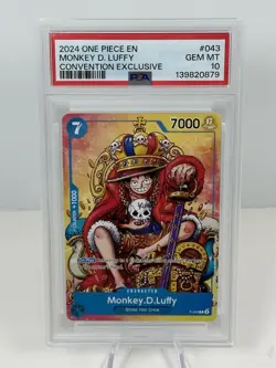 2024 ONE PIECE MONKEY D. LUFFY PSA 10 PROMO CONVENTION EXCLUSIVE #043 - Image 1