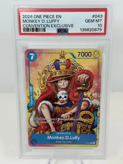 2024 ONE PIECE MONKEY D. LUFFY PSA 10 PROMO CONVENTION EXCLUSIVE #043 - Image 2