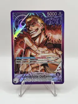 One Piece CCG Donquixote Doflamingo Alt Art Leader OP14-060 - English - MINT - Image 1