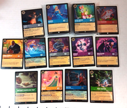Disney Lorcana TCG Bulk Lot 110 Cards Maleficent Mulan Gaston Aurora Chief Bogo - Image 1