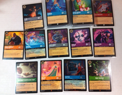 Disney Lorcana TCG Bulk Lot 110 Cards Maleficent Mulan Gaston Aurora Chief Bogo - Image 3