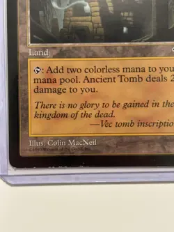 MTG Ancient tomb Tempest Card (LP/MP Condition) Reserve List - Image 3