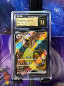 Chinese Charizard ex 175/151 SR 151C Full Art Pokemon Card TCG - Image 1