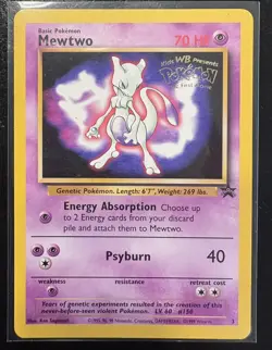 Pokemon Card - Mewtwo Movie Promo WOTC 3 Black Star Promo - Image 1