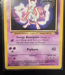Pokemon Card - Mewtwo Movie Promo WOTC 3 Black Star Promo - Image 3