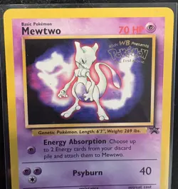 Pokemon Card - Mewtwo Movie Promo WOTC 3 Black Star Promo - Image 4