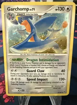 GARCHOMP LV. 71 Supreme Victors Series POKEMON Holo 2009 Trading Card 5/147 - Image 1