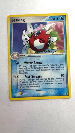SEAKING - 21/109 - Ruby & Sapphire - Rare - Regular - Pokemon Card - 2004 NM - Image 1