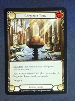 FAB CRU181 Gorganian Tome Generic Action Majestic Flesh and Blood TCG - Image 1