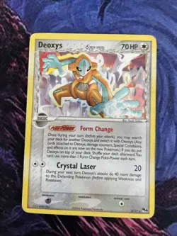 POKEMON PROMO CARD - POP SERIES 4 - DEOXYS 2/17 - V RARE - (COSMIC HOLO) See Pic - Image 1