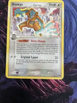 POKEMON PROMO CARD - POP SERIES 4 - DEOXYS 2/17 - V RARE - (COSMIC HOLO) See Pic - Image 3