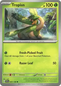 Tropius SV01: Scarlet & Violet Base Set 007/198 NM English Pokemon Card - Image 1