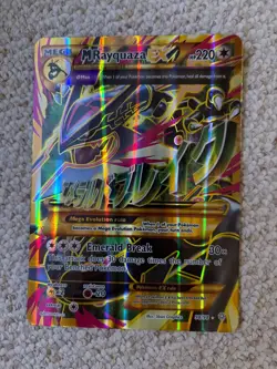 M Rayquaza EX (Shiny Full Art) 98/98 XY Jumbo Card - Ancient Origins Holo - Image 1