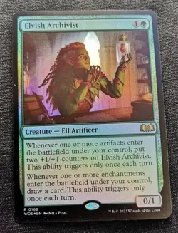 Elvish Archivist - Foil - WOE - NM Unplayed - EN - 0168 - Image 1