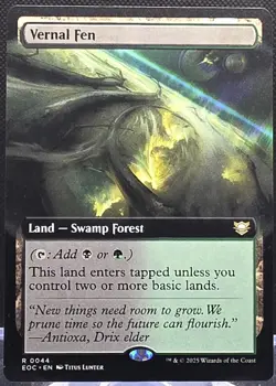 Vernal Fen #44 Commander: Edge of Eternities Extended Art Regular Rare - Image 1