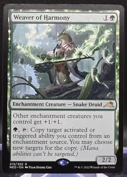 Weaver of Harmony #213 Kamigawa: Neon Dynasty Regular Rare - Image 1