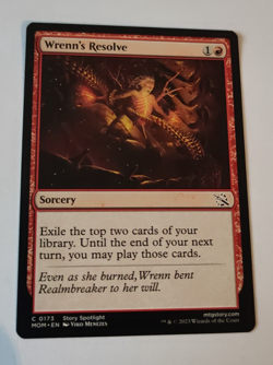 MtG Wrenn's Resolve (MOM-0173) Common English MINT - Image 1