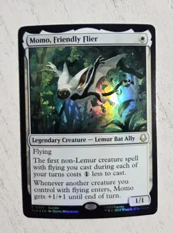 Mtg Avatar The Last Airbender Momo, Friendly Flier Unique Foil - Image 1