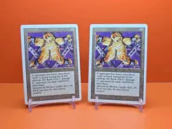 🟤🟤🟤 (2) 1994 Magic The Gathering THE RACK REVISED 3RD EDITION PLAYED🟤🟤🟤 - Image 1