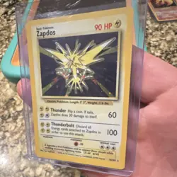 Pokemon TCG 1999 Base Set Zapdos 16/102 90 HP Holo Rare Card WOTC - Image 2