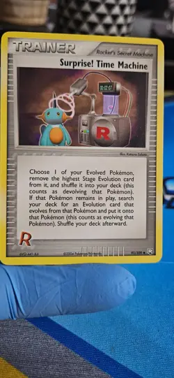Pokemon EX Team Rocket Returns Surprise! Time Machine 91/109 Uncommon - Image 1