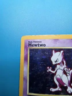Pokemon TCG Mewtwo Base Set Holo Rare Card 10/102 Basic Pokemon - Image 3
