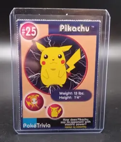 Vintage PIKACHU Burger King Pokemon Card #25 - Image 1