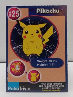 Vintage PIKACHU Burger King Pokemon Card #25 - Image 3
