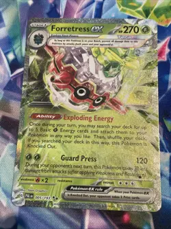 Pokemon TCG Forretress ex 005/193 Double Rare Paldea Evolved NM/M - Image 1