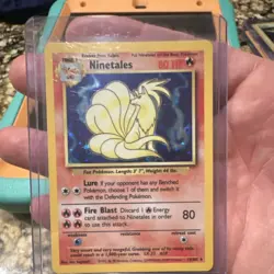 Pokemon TCG 1999 Ninetales Base Set 12/102 80 HP Holo Rare WOTC - Image 1