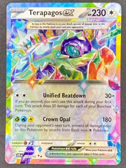 Pokemon Terapagos ex 128/142 SCR Stellar Crown NM - Image 1