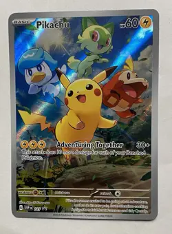 2023 Pokemon Scarlet & Violet Pikachu Black Star Promo 027 - Image 3