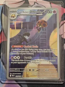 Pokemon TCG Team Rockets Orbeetle Destined Rivals 198/182 Illustration Rare NM - Image 1