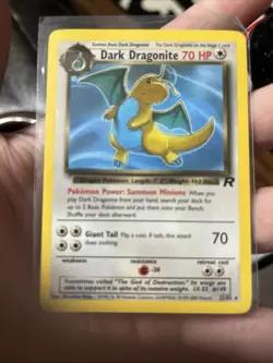 Dark Dragonite Pokemon WOTC Team Rocket 22/82 Non Holo Rare - Image 2