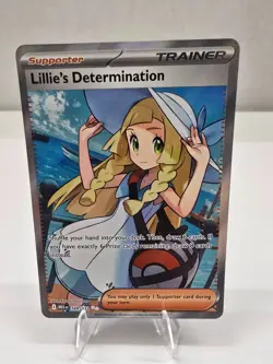 Lillie's Determination Ultra Rare ME01: Mega Evolution 169/132 Pokemon full art - Image 1
