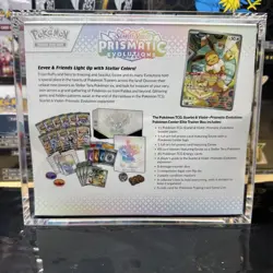 Pokemon Prismatic Evolutions ETB Pokemon Center Exclusive W/ Acrylic Box - Image 3