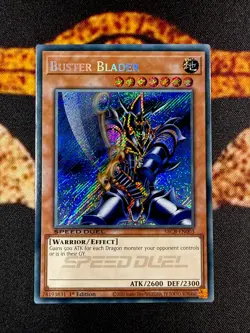 🔥YUGIOH • BUSTER BLADER • SECRET RARE • SBCB-EN003 • 1st EDITION • VLP🔥 - Image 1