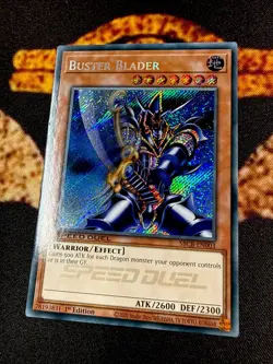 🔥YUGIOH • BUSTER BLADER • SECRET RARE • SBCB-EN003 • 1st EDITION • VLP🔥 - Image 3