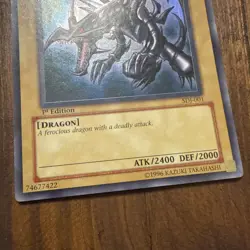 Yu-Gi-Oh! TCG Red-Eyes B. Dragon SDJ-001 1st Edition - Image 4