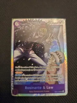 One Piece The Azure Sea’s Seven OP14-EB04 Rosinante & Law EB04-038 SR English - Image 1