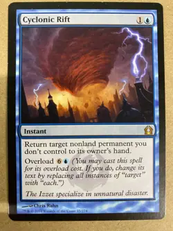 MTG 1x Cyclonic Rift # 35 Return to Ravnica Magic the Gathering Card x1 LP - Image 1