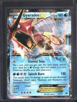 Gyarados EX 26/122 Holo Rare XY Breakpoint 2016 Pokemon Card TCG 2016 - LP - Image 1