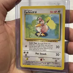 Farfetch'd Non-Holo 1999 WOTC Pokemon Card 27/102 Base Set Uncommon NM/MT - TCG - Image 2