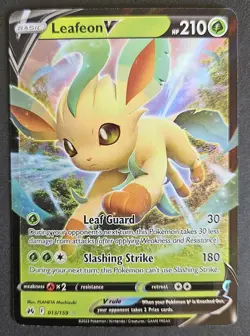 Leafeon V 013/159 Pokemon Crown Zenith Sword & Shield Ultra Rare Card NM - Image 1